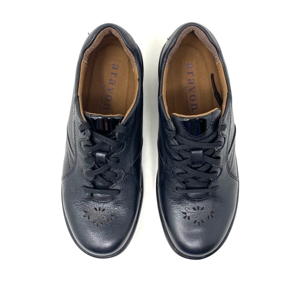 Aravon Delilah Black leather lace up shoes - Picture 5 of 8